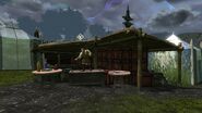 Jurnau's makeshift storage hut/auction house.