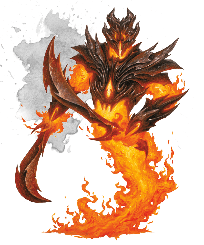 Fire elemental myrmidon.