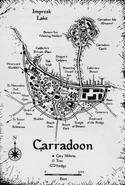 Map of Carradoon from Night Masks.