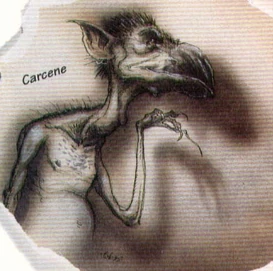 A depiction of the carcene variety of diakk.