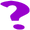 Purple question mark