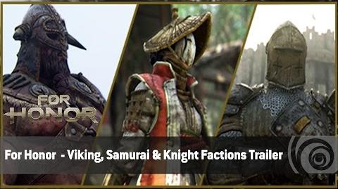 For Honor - Viking, Samurai & Knight - Tráiler de las Facciones ES