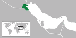 Location of Kuwait