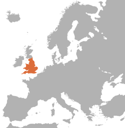Location of England