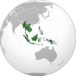 Location of Southeast Asia