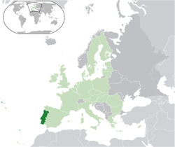 Location of Portugal