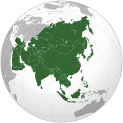 Location of Asia