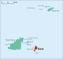 Location of Sark