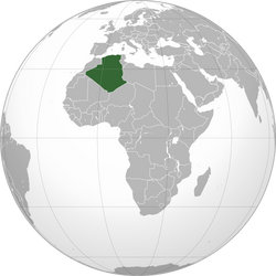 Location of Algeria