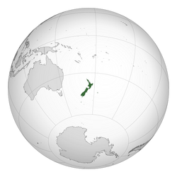 Location of New Zealand