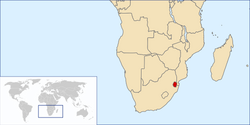 Location of Swaziland