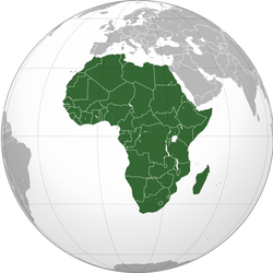 Location of Western Africa