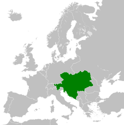 Location of Austria-Hungary