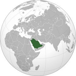 Location of Saudi Arabia