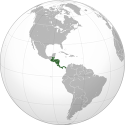 Location of Central America