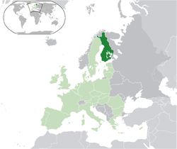 Location of Finland