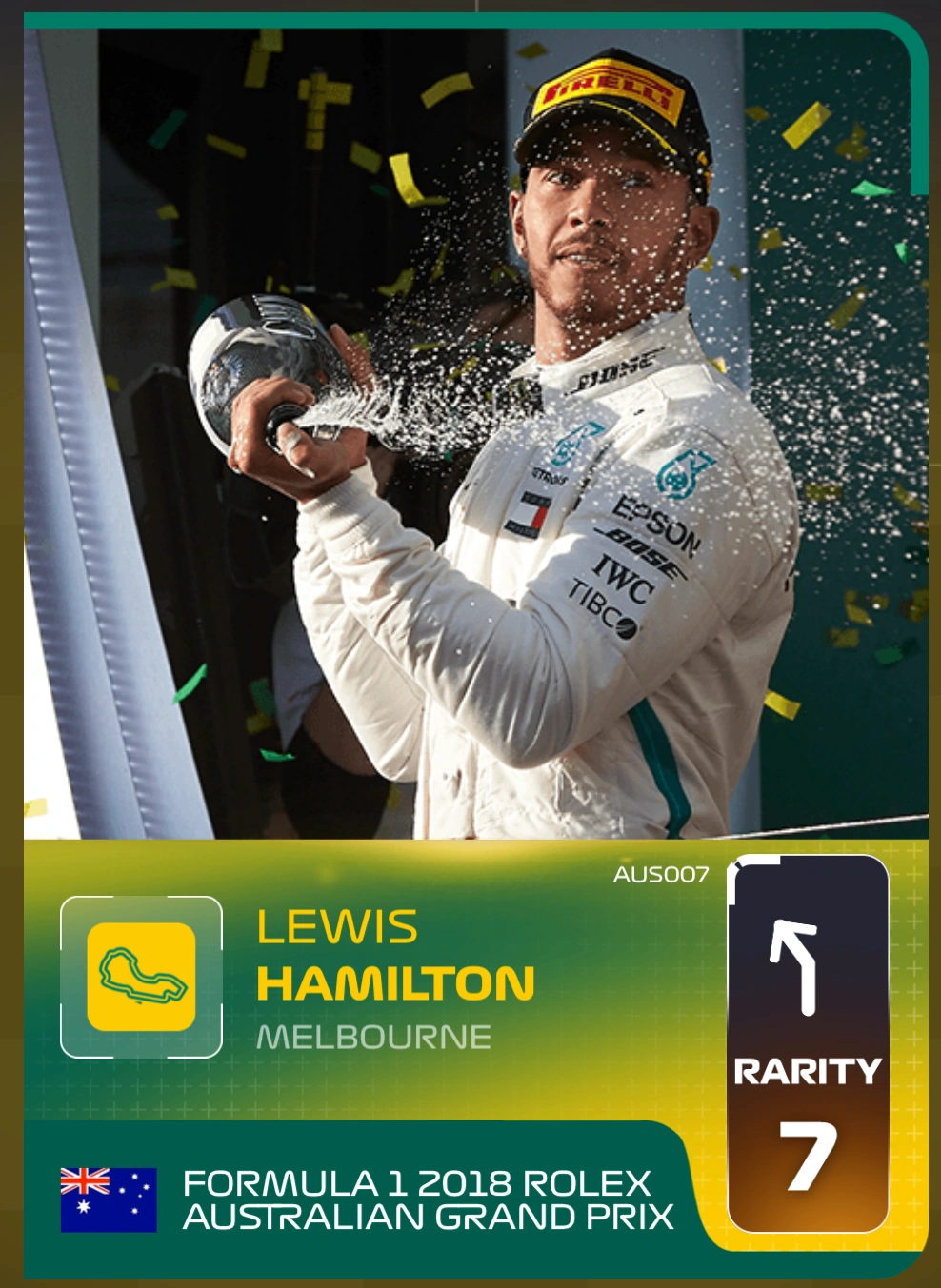 Lewis Hamilton (Melbourne) | Formula 1 Trading Card Game Wiki | Fandom