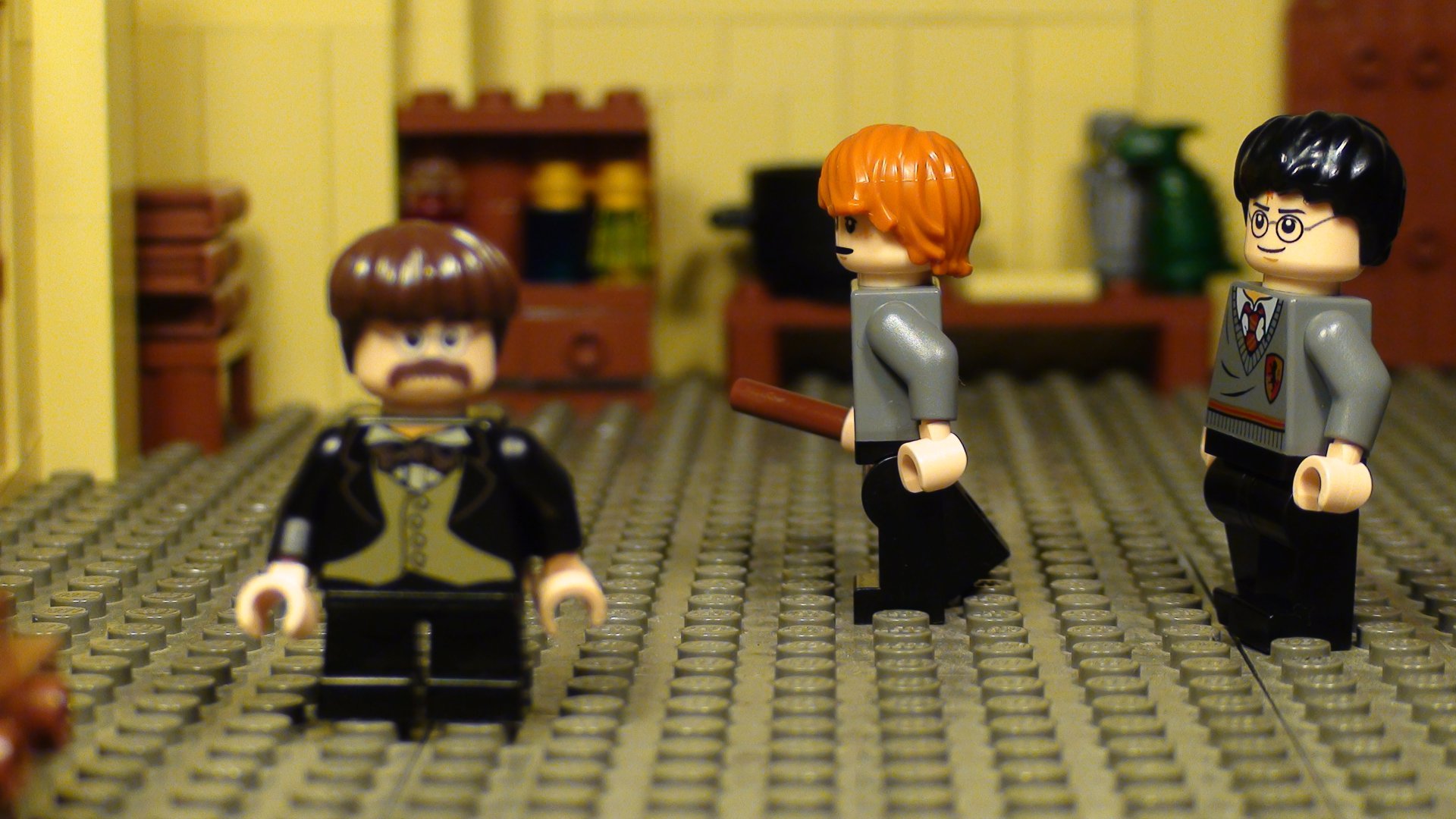 Harry Potter Ron Weasley and Professor Flitwick in Lego Harry Potter Short Forrest Fire Films Wiki Fandom