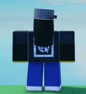 Aubree, but seen from the back.