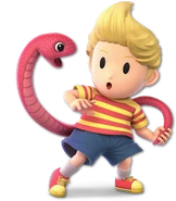 Lucas from his most recent appearance in Super Smash Bros. Ultimate.
