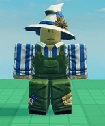 Scarecrow Noob, seen from the front.