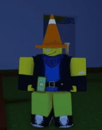 Ditto, drinking a Bloxy Cola.