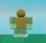 Gourd seen from back.