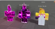 1x1x1x1 & Noob's Pride skins as they appear in Roblox Studio.