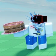 One of this skin's Pizza Delivery minions, a corrupted version of Shedletsky.
