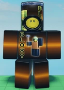 Bloxxy Noob in-game, shown from the front.
