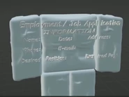 Job Application from the front.