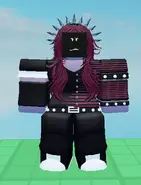 NaN Noob in game, seen from the front.