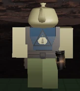 Scoutpot Noob in-game, seen from the front.