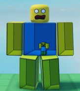 Trapped Noob in-game, shown from the front.