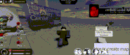 Early version of Mafioso using Pizza Delivery. (Notice how the Classic Roblox forcefield is still around them.)