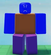 Inverted Noob in-game, seen from the front.