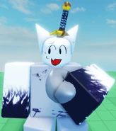 Ditto, eating a Ghostburger. Note that it uses the same model as Aubree's props.