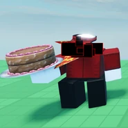 One of this skin's Pizza Delivery minions, a corrupted version of Elliot.