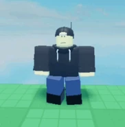 Jard Noob in-game, shown from the front.