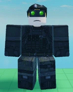 Spotter Noob in-game, as seen from the front.