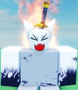 Ditto, taking damage.