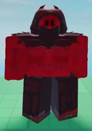 Cultist c00lkidd in-game, seen from the front.
