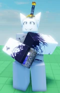 Ditto, drinking Bloxy Cola. Note that it uses the same model as Aubree's props.