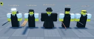 Mafioso with his minions.[37] (Their names are subject to change.)[38]