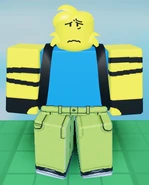 Classic Noob in-game, as seen from the front.