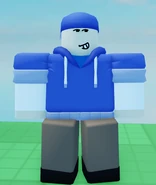 Taunt Noob in-game, shown from the front.