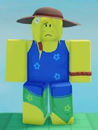 Sunny Day Noob in-game, seen from the front.