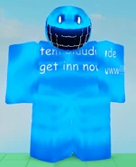 bluudud's now-removed remodel in-game, seen from the front.