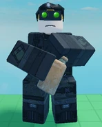 Ditto, drinking a Bloxy Cola.