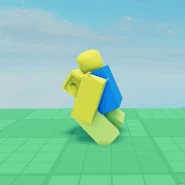 Retro Noob walking whilst under 50% HP.